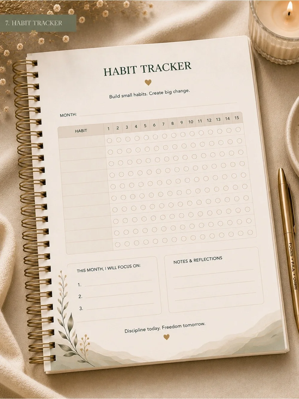 Momentum OS ADHD Planner-Calm Life System for Overwhelmed Minds-Premium Planner
